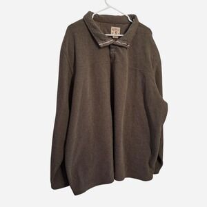 Size 3 XL RedHead olive green honeycomb long-sleeve textured pullover